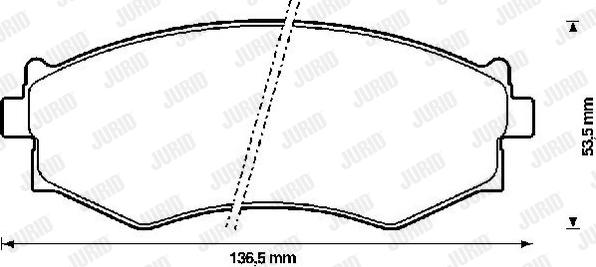 Jurid 572338J - Bremžu uzliku kompl., Disku bremzes autospares.lv