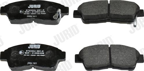 Jurid 572333J - Brake Pad Set, disc brake www.autospares.lv