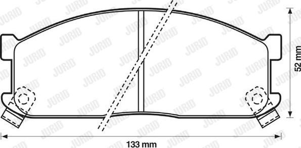 Jurid 572332J - Bremžu uzliku kompl., Disku bremzes www.autospares.lv