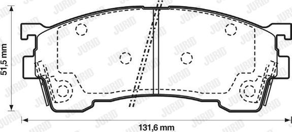 Jurid 572325J - Bremžu uzliku kompl., Disku bremzes www.autospares.lv