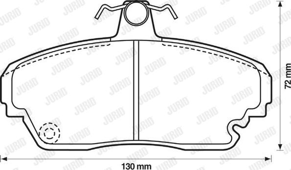 Jurid 572321J - Тормозные колодки, дисковые, комплект www.autospares.lv