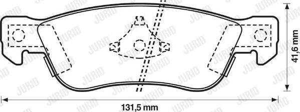 Jurid 572322J - Bremžu uzliku kompl., Disku bremzes autospares.lv