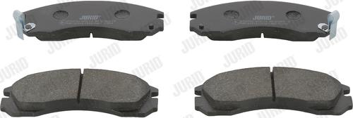 Jurid 572370J - Тормозные колодки, дисковые, комплект www.autospares.lv