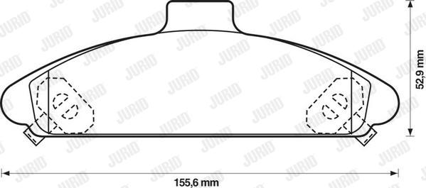 Jurid 572371J - Bremžu uzliku kompl., Disku bremzes www.autospares.lv