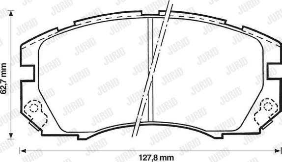 Jurid 572377J - Bremžu uzliku kompl., Disku bremzes www.autospares.lv