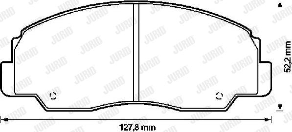 Jurid 572294J - Bremžu uzliku kompl., Disku bremzes www.autospares.lv