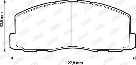 Jurid 572295J - Bremžu uzliku kompl., Disku bremzes autospares.lv