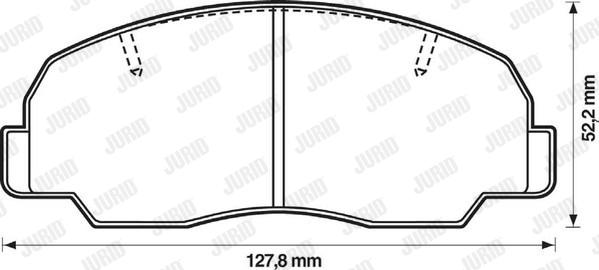 Jurid 572293J - Bremžu uzliku kompl., Disku bremzes www.autospares.lv