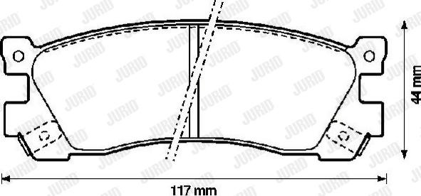 Jurid 572248J - Bremžu uzliku kompl., Disku bremzes autospares.lv