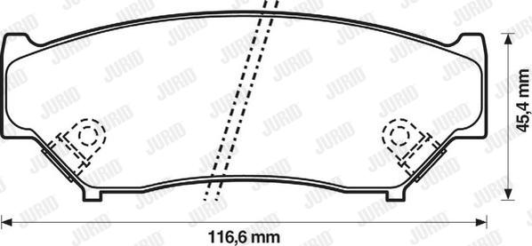 Jurid 572247J - Тормозные колодки, дисковые, комплект www.autospares.lv