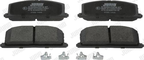 Jurid 572255J - Brake Pad Set, disc brake www.autospares.lv