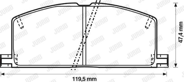 Jurid 572255J - Bremžu uzliku kompl., Disku bremzes www.autospares.lv