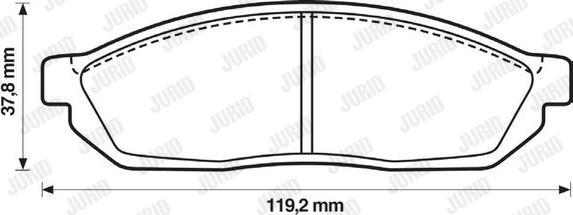 Jurid 572250J - Bremžu uzliku kompl., Disku bremzes www.autospares.lv