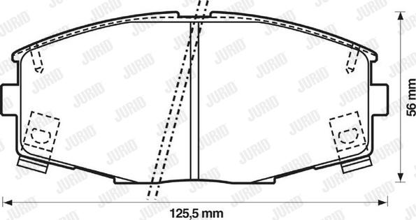 Jurid 572266J - Brake Pad Set, disc brake www.autospares.lv