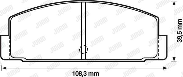 Jurid 572203J - Bremžu uzliku kompl., Disku bremzes www.autospares.lv