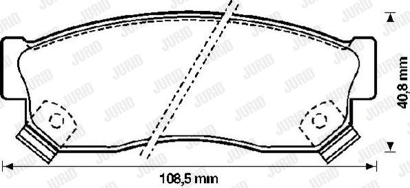 Jurid 572207J - Bremžu uzliku kompl., Disku bremzes autospares.lv