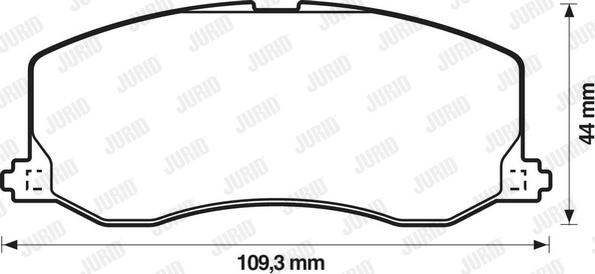 Jurid 572217J - Тормозные колодки, дисковые, комплект www.autospares.lv