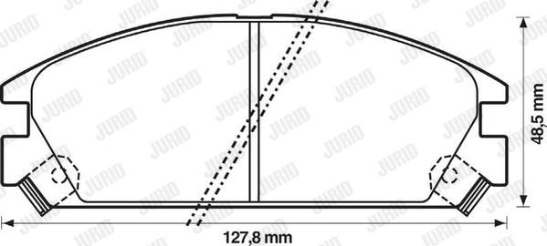 Jurid 572288J - Тормозные колодки, дисковые, комплект www.autospares.lv