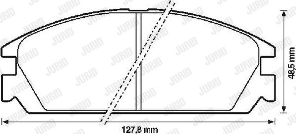 Jurid 572287J - Тормозные колодки, дисковые, комплект www.autospares.lv