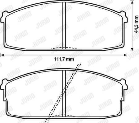 Jurid 572230J - Bremžu uzliku kompl., Disku bremzes www.autospares.lv