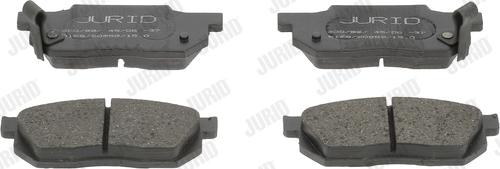 Jurid 572238J - Тормозные колодки, дисковые, комплект www.autospares.lv