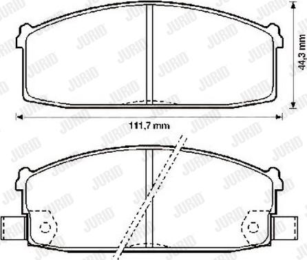 Jurid 572233J - Bremžu uzliku kompl., Disku bremzes www.autospares.lv