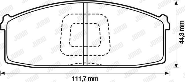 Jurid 572232J - Brake Pad Set, disc brake www.autospares.lv