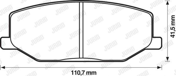 Jurid 572226J - Bremžu uzliku kompl., Disku bremzes www.autospares.lv