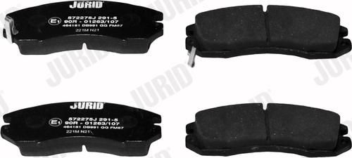 Jurid 572275J - Brake Pad Set, disc brake www.autospares.lv