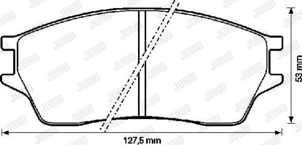 Jurid 572273J - Тормозные колодки, дисковые, комплект www.autospares.lv