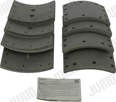 Jurid 1938501070 - Bremžu uzliku kompl., Trumuļu bremzes www.autospares.lv