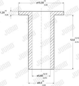 Jurid 8103080008 - Kniede, Trumuļu bremžu loku uzlikas www.autospares.lv