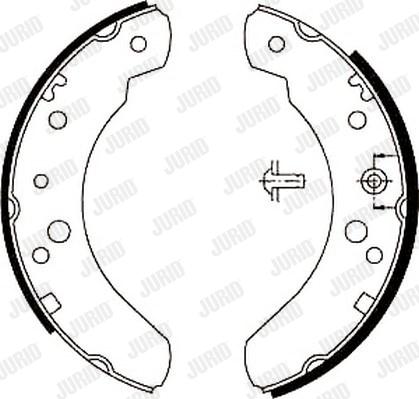 Jurid 361419J - Bremžu loku komplekts autospares.lv