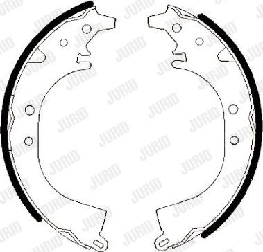 Jurid 361474J - Brake Shoe Set www.autospares.lv