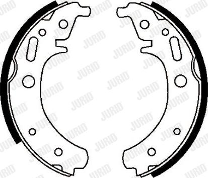 Jurid 361534J - Brake Shoe Set www.autospares.lv