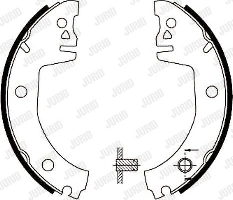 Jurid 361535J - Brake Shoe Set www.autospares.lv