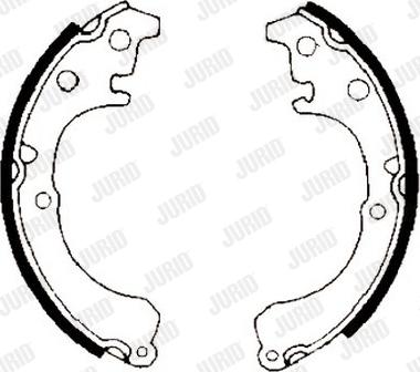 Jurid 361092J - Brake Shoe Set www.autospares.lv