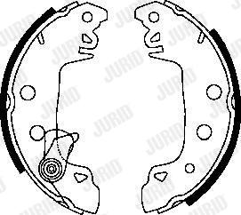 Jurid 361050J - Brake Shoe Set www.autospares.lv