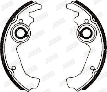 Jurid 361001J - Bremžu loku komplekts www.autospares.lv