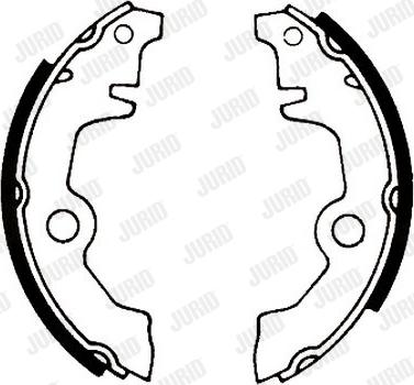 Jurid 361075J - Brake Shoe Set www.autospares.lv