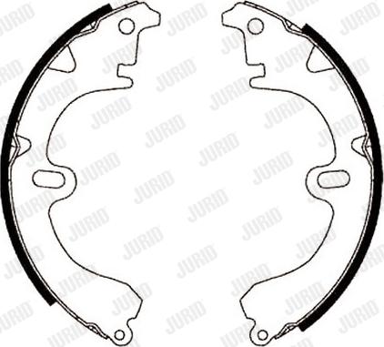 Jurid 361341J - Brake Shoe Set www.autospares.lv