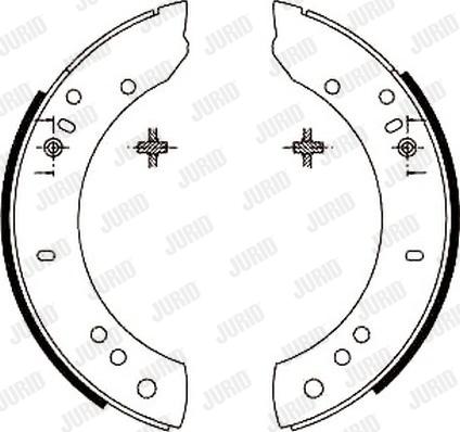 Jurid 361350J - Bremžu loku komplekts autospares.lv