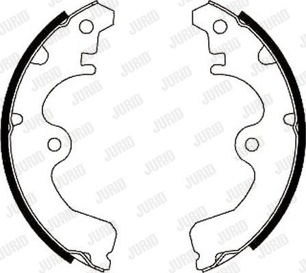 Jurid 361307J - Brake Shoe Set www.autospares.lv