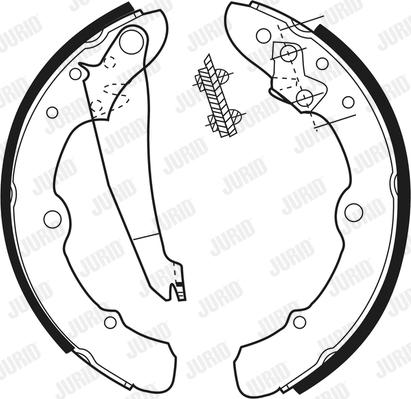 Jurid 361213J - Brake Shoe Set www.autospares.lv