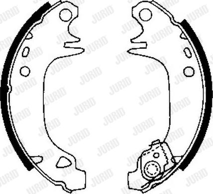 Jurid 361272J - Brake Shoe Set www.autospares.lv