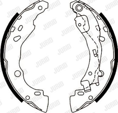 Jurid 362443J - Brake Shoe Set www.autospares.lv