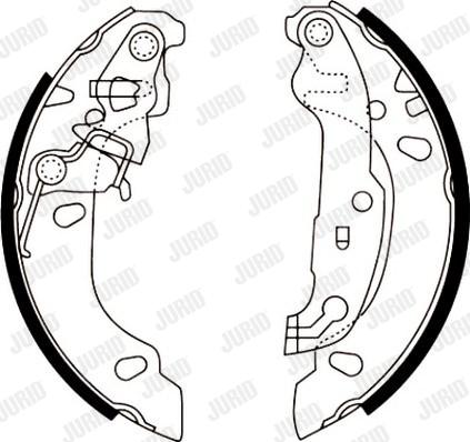 Jurid 362412J - Bremžu loku komplekts autospares.lv