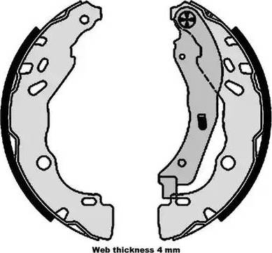 Jurid 362594J - Brake Shoe Set www.autospares.lv