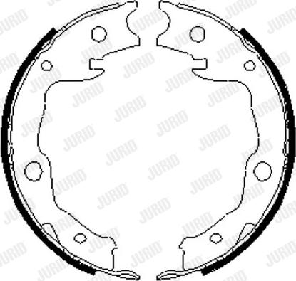 Jurid 362635J - Brake Shoe Set, parking brake www.autospares.lv