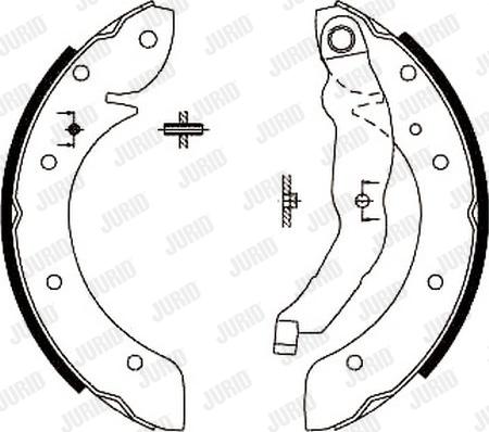 Jurid 362368J - Brake Shoe Set www.autospares.lv